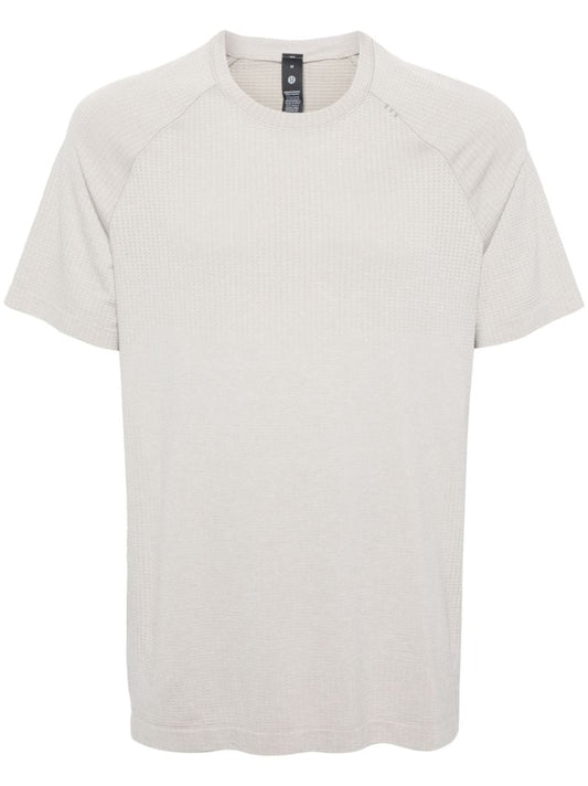 White Metal Vent Seamless  T-shirt