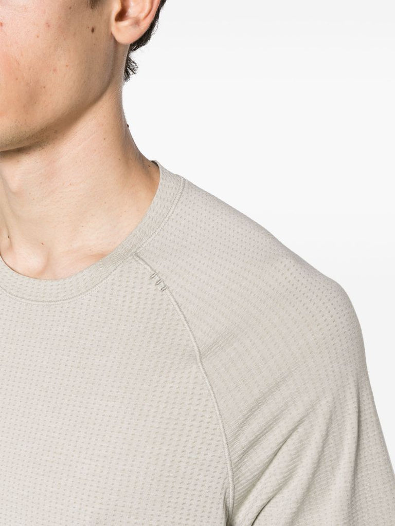White Metal Vent Seamless  T-shirt