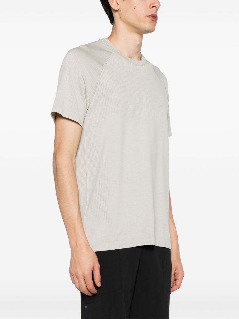 White Metal Vent Seamless  T-shirt