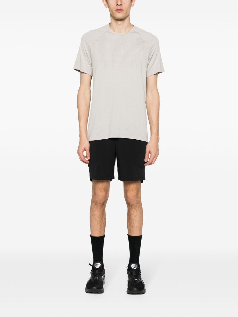 White Metal Vent Seamless  T-shirt