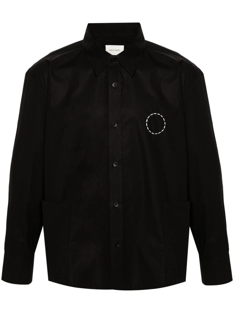 Black Circle Cotton Shirt