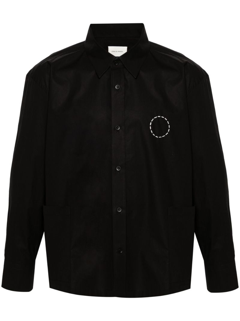 Black Circle Cotton Shirt