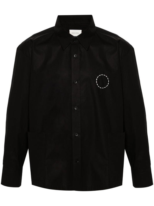 Black Circle Cotton Shirt