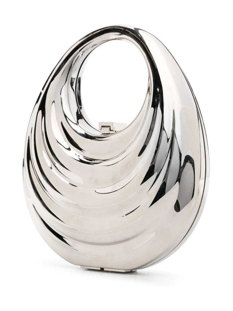 Silver-tone Meleni Metallic Mini Bag