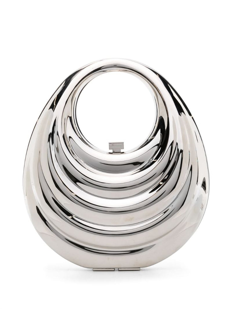 Silver-tone Meleni Metallic Mini Bag