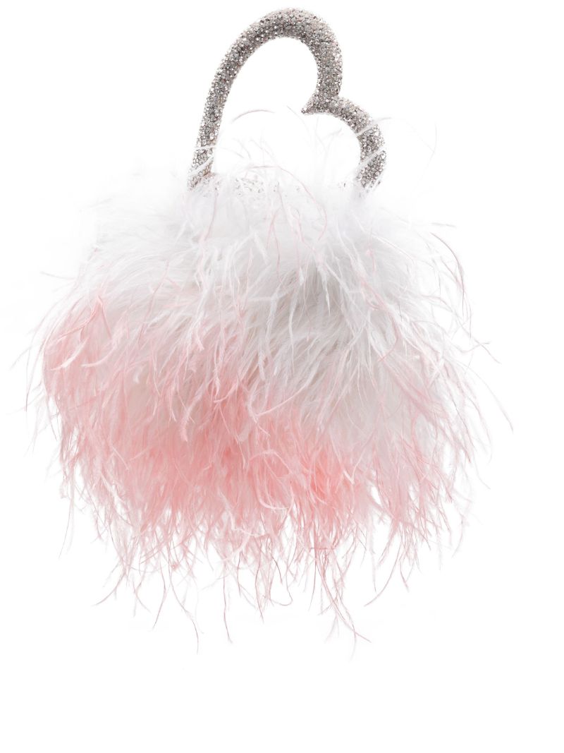 Pink Love Feather Tote Bag