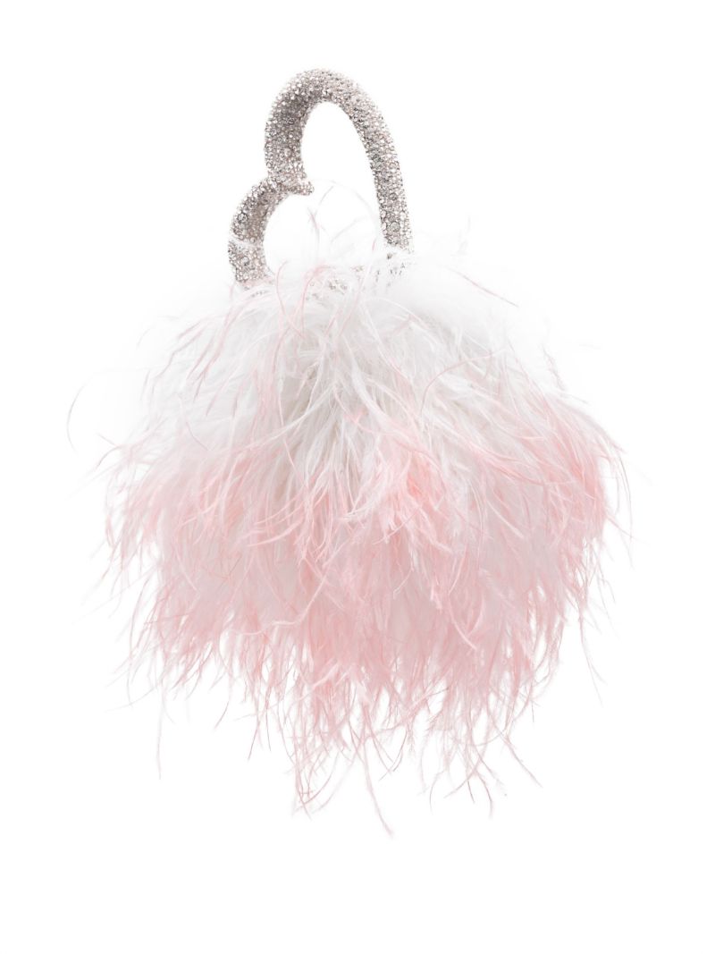 Pink Love Feather Tote Bag