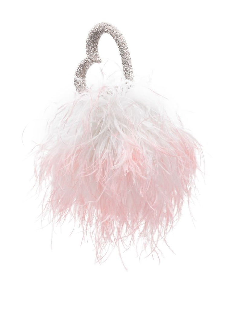 Pink Love Feather Tote Bag