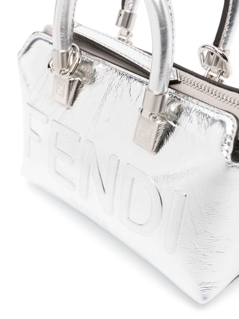 Silver By the Way Mini Leather Bag
