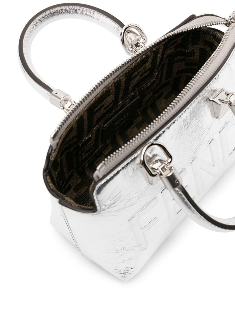 Silver By the Way Mini Leather Bag
