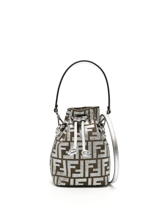 Silver Mon Tresor Mini Bucket Bag