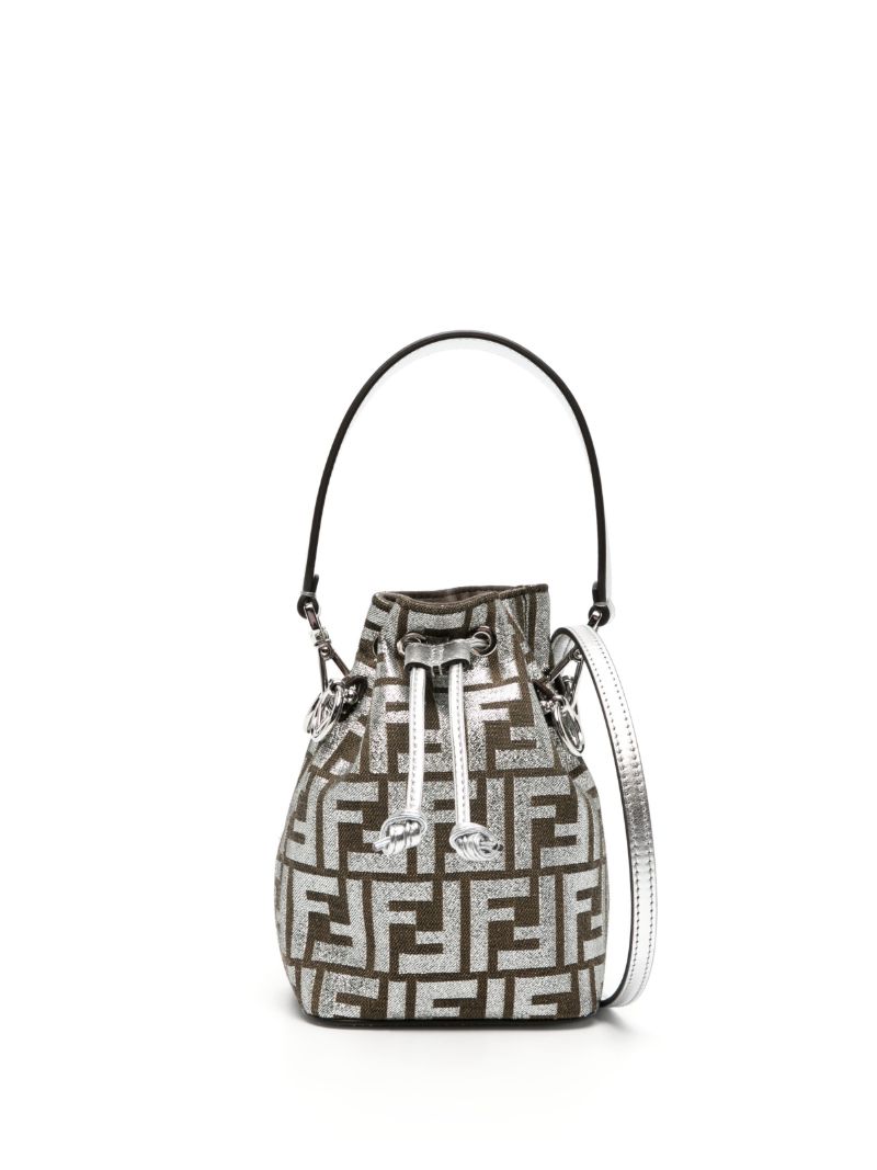 Silver Mon Tresor Mini Bucket Bag
