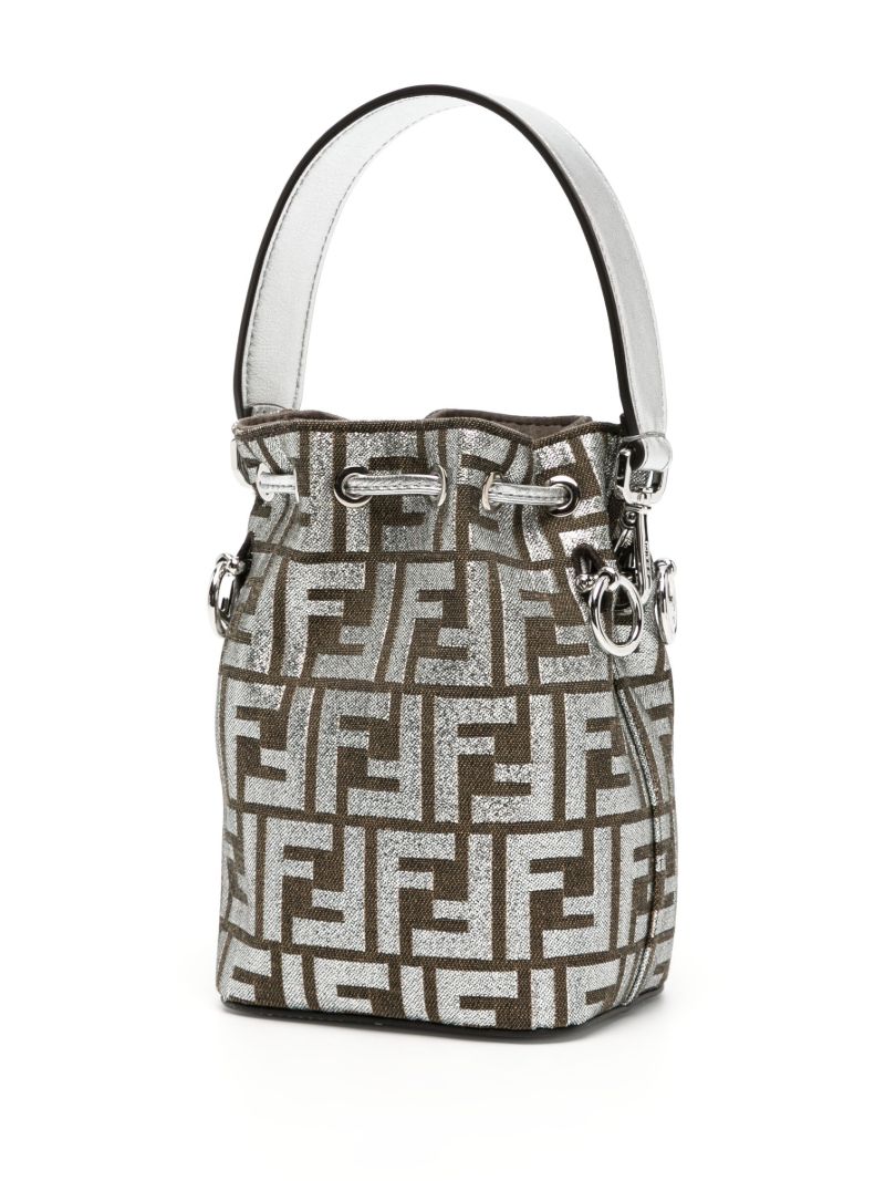 Silver Mon Tresor Mini Bucket Bag