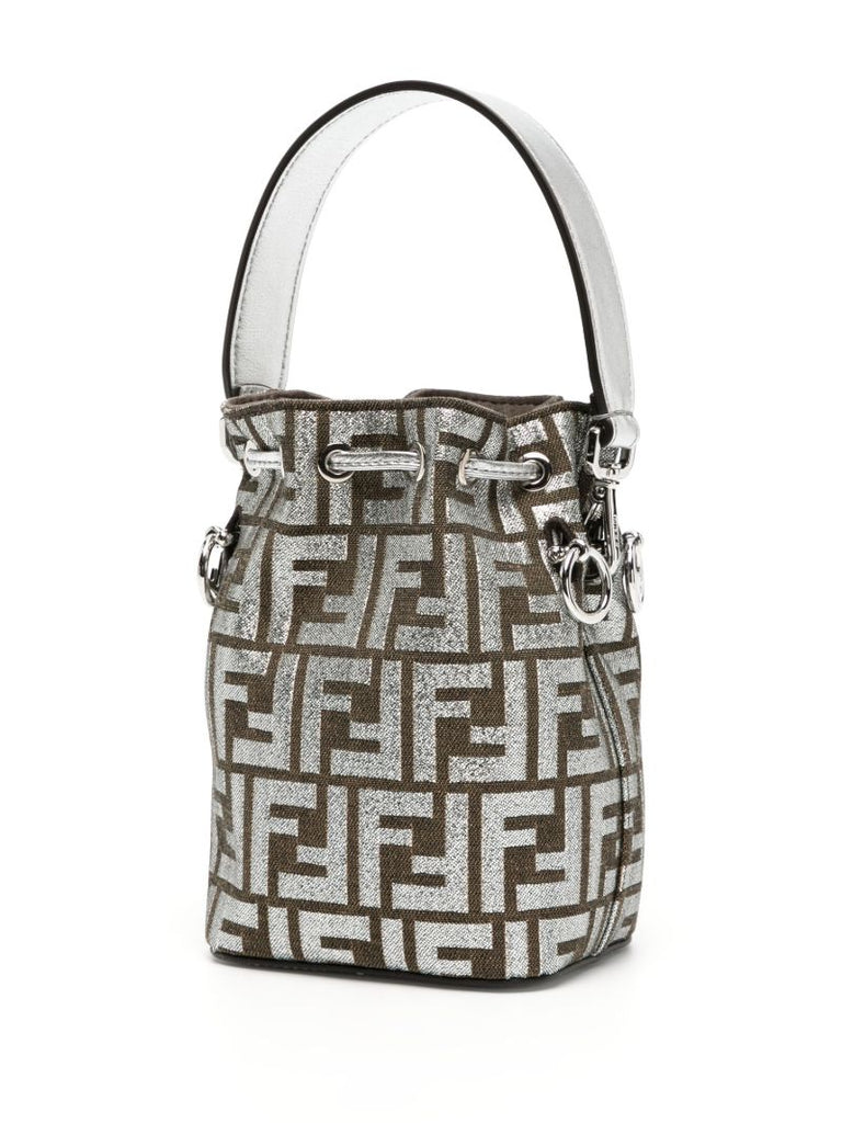 Silver Mon Tresor Mini Bucket Bag