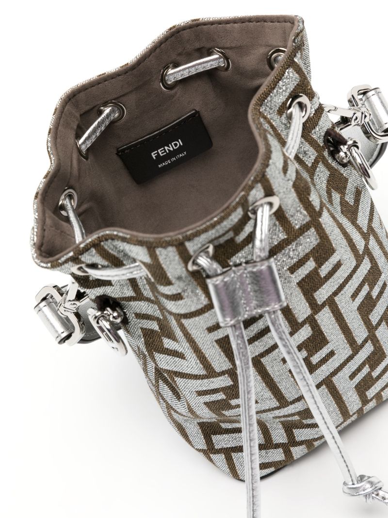 Silver Mon Tresor Mini Bucket Bag