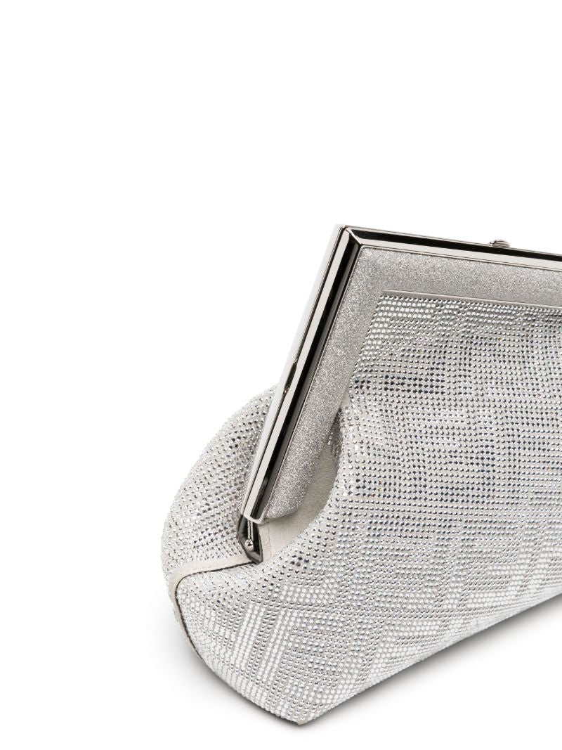 Silver Fendi First Small Clutch Bag