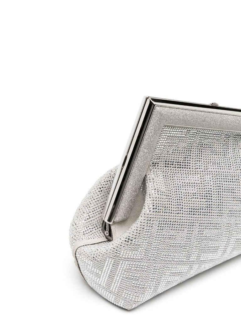 Silver Fendi First Small Clutch Bag