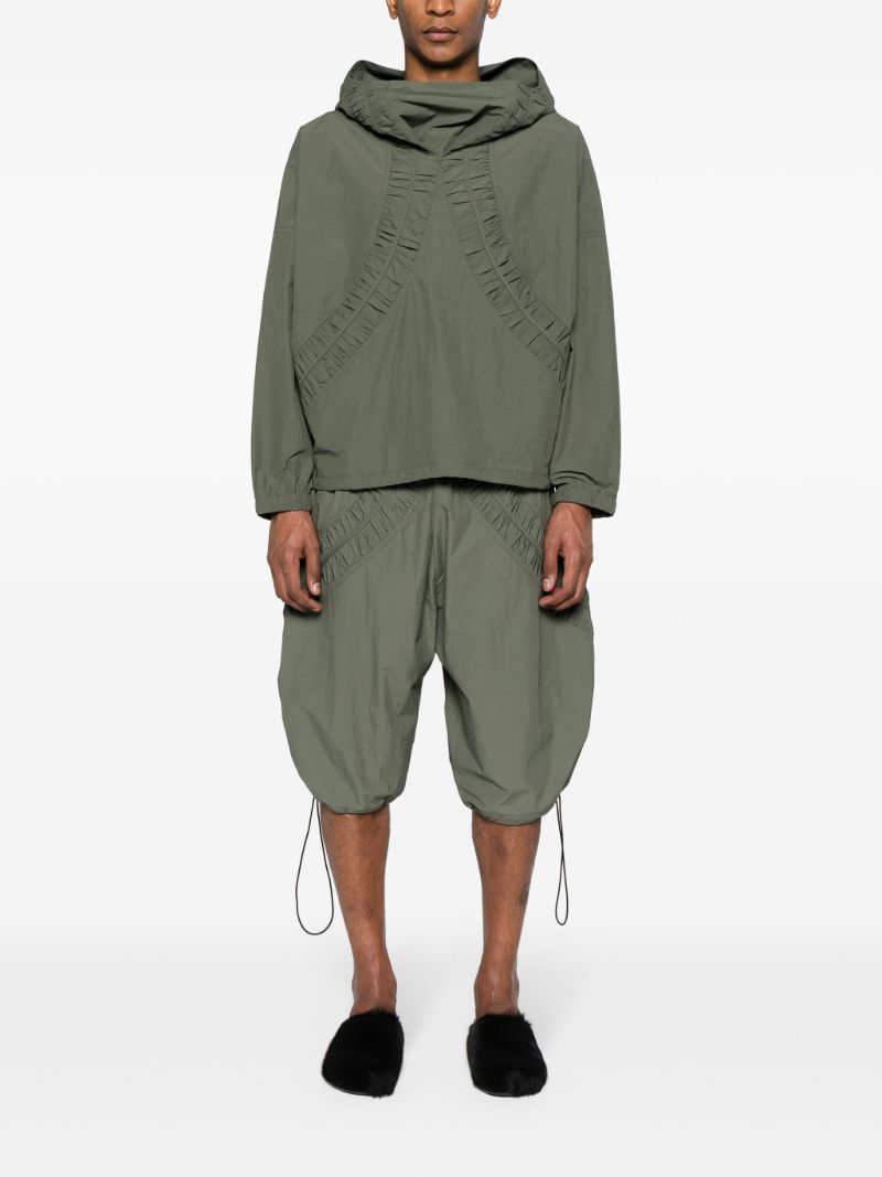 Green Fossil Smocked Anorak