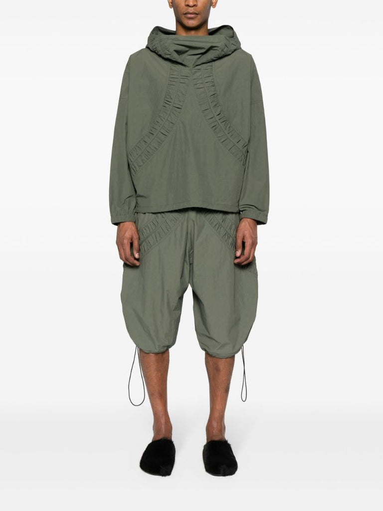 Green Fossil Smocked Anorak
