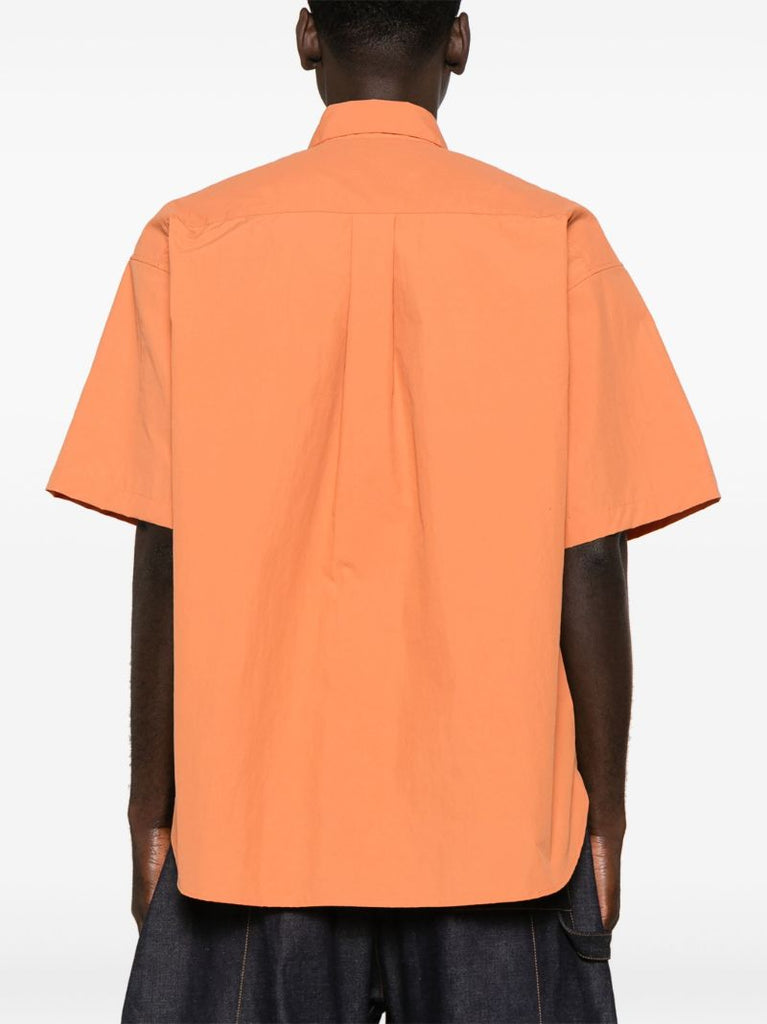 Orange Chisholm Point-collar Shirt