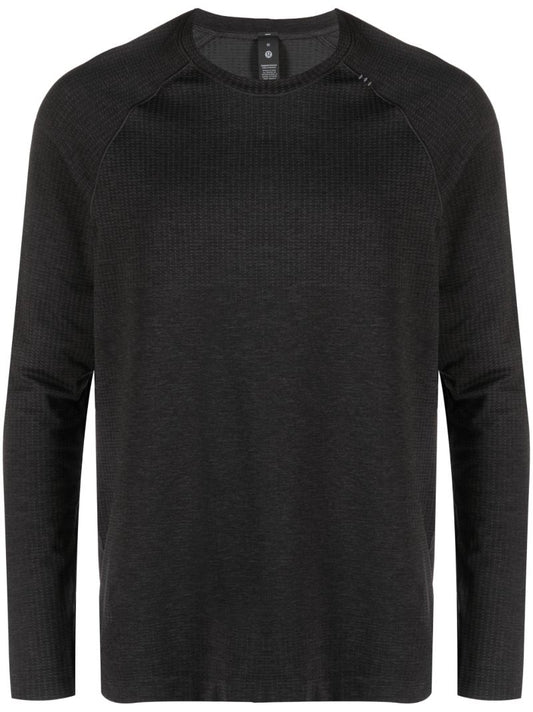 Grey Metal Vent Tech Long Sleeve T-shirt