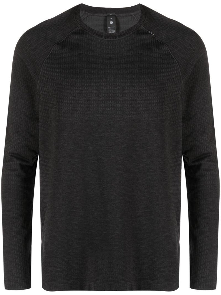 Grey Metal Vent Tech Long Sleeve T-shirt