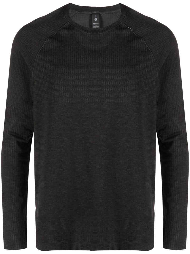 Grey Metal Vent Tech Long Sleeve T-shirt