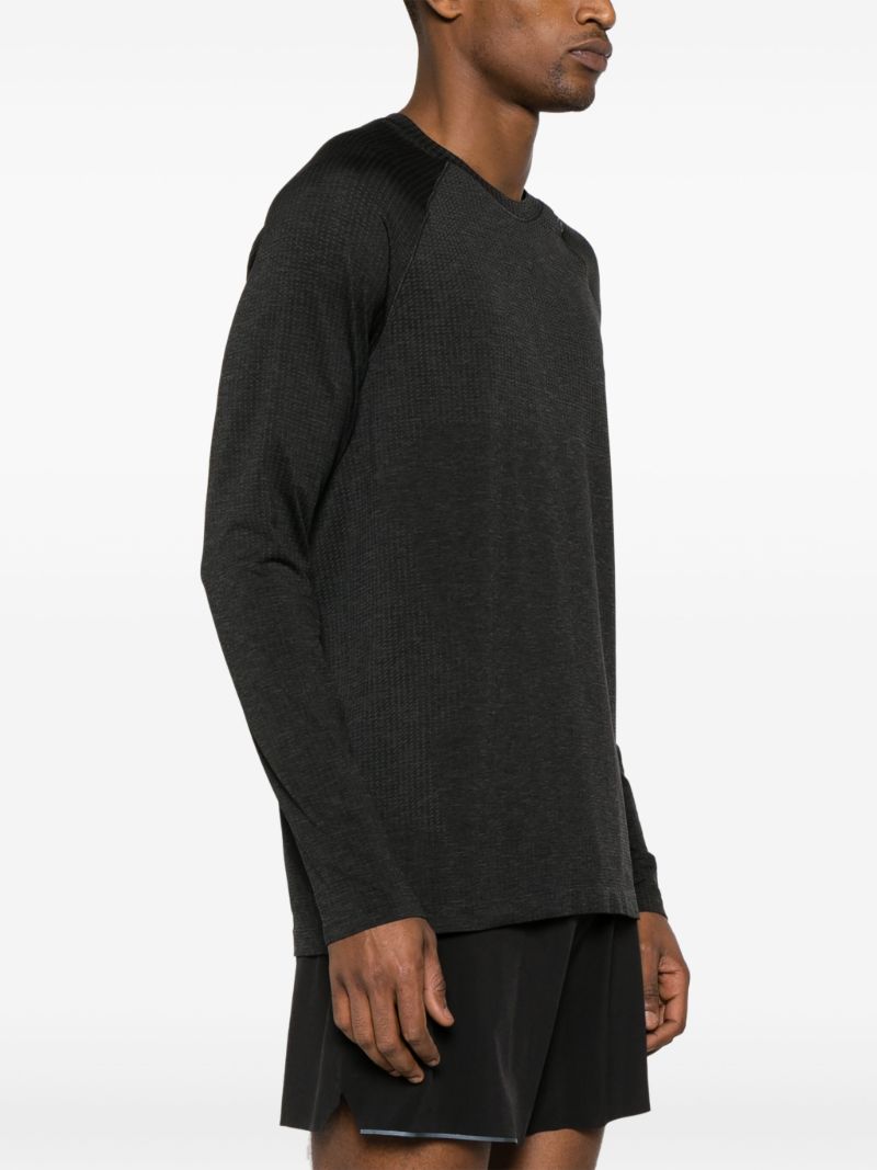 Grey Metal Vent Tech Long Sleeve T-shirt