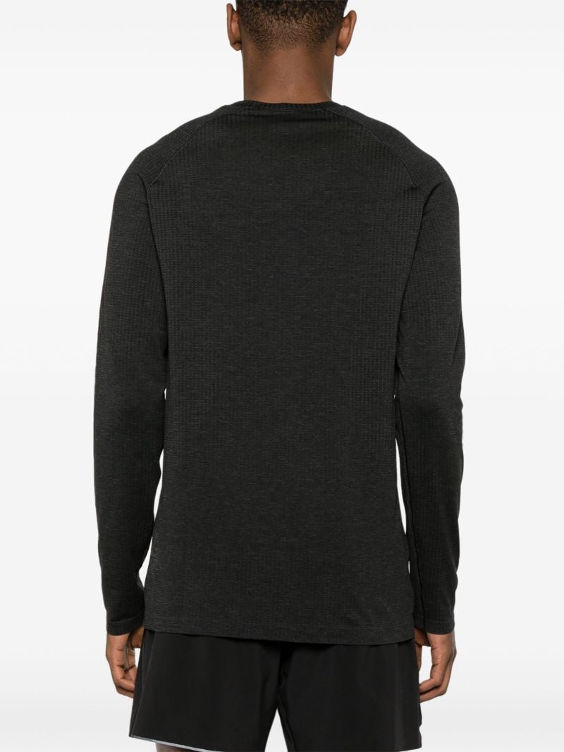 Grey Metal Vent Tech Long Sleeve T-shirt