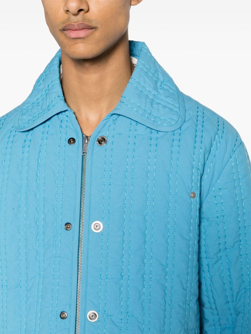 Blue Quilted Cotton Jacket