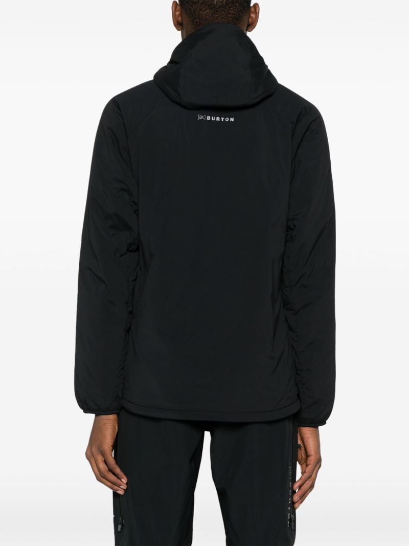Black Helium Hooded Stretch Insulated Jacket