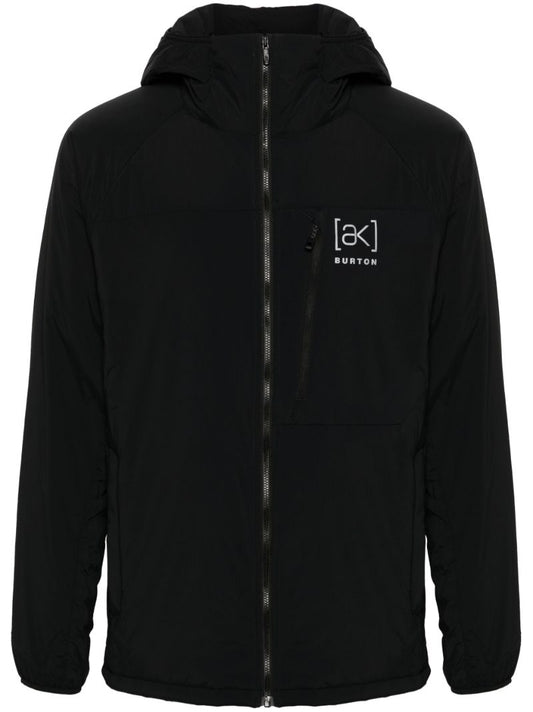 Black Helium Hooded Stretch Insulated Jacket