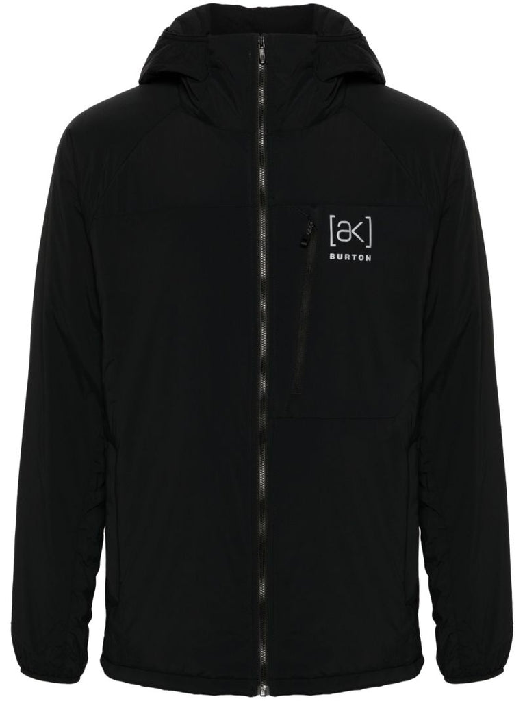 Black Helium Hooded Stretch Insulated Jacket