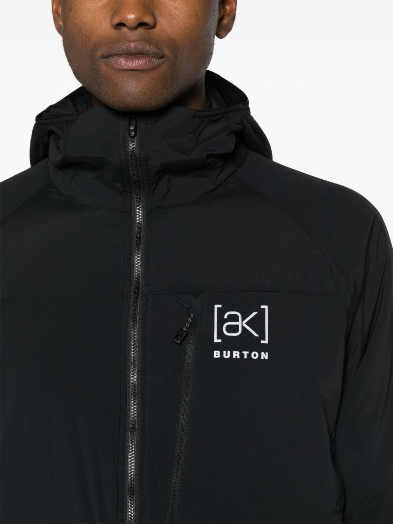 Black Helium Hooded Stretch Insulated Jacket