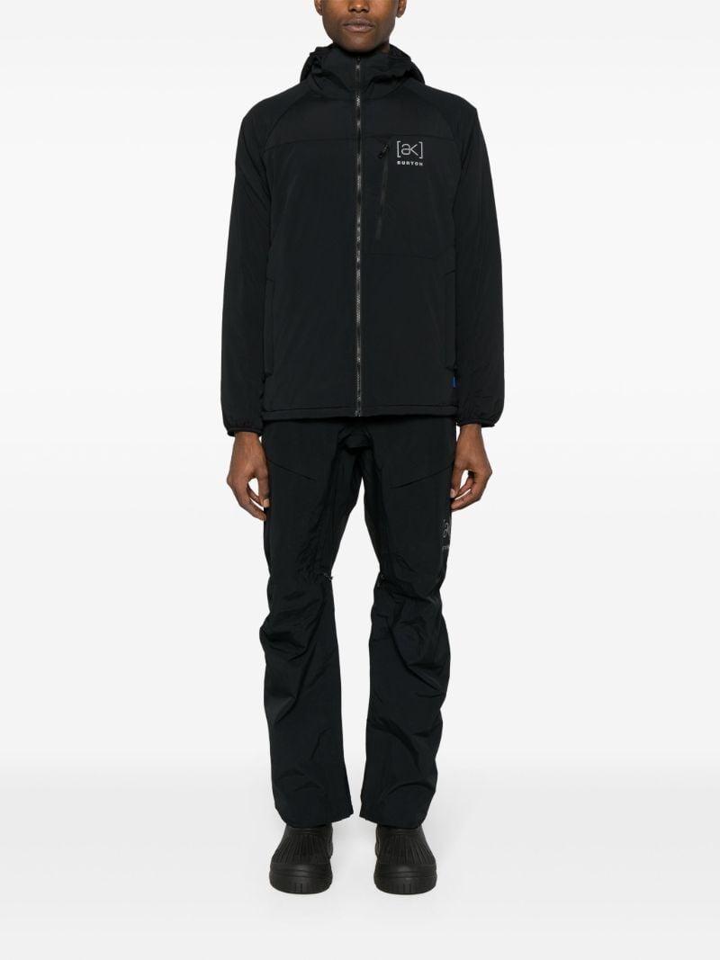 Black Helium Hooded Stretch Insulated Jacket