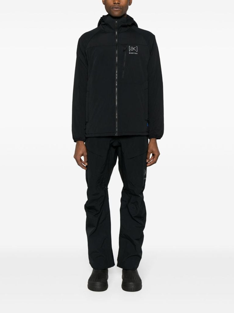 Black Helium Hooded Stretch Insulated Jacket