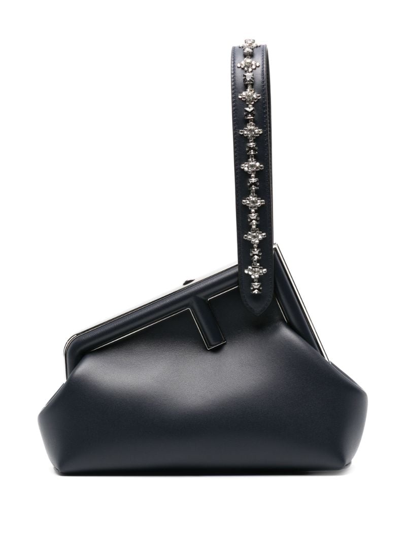 Blue Fendi First Small Leather Clutch
