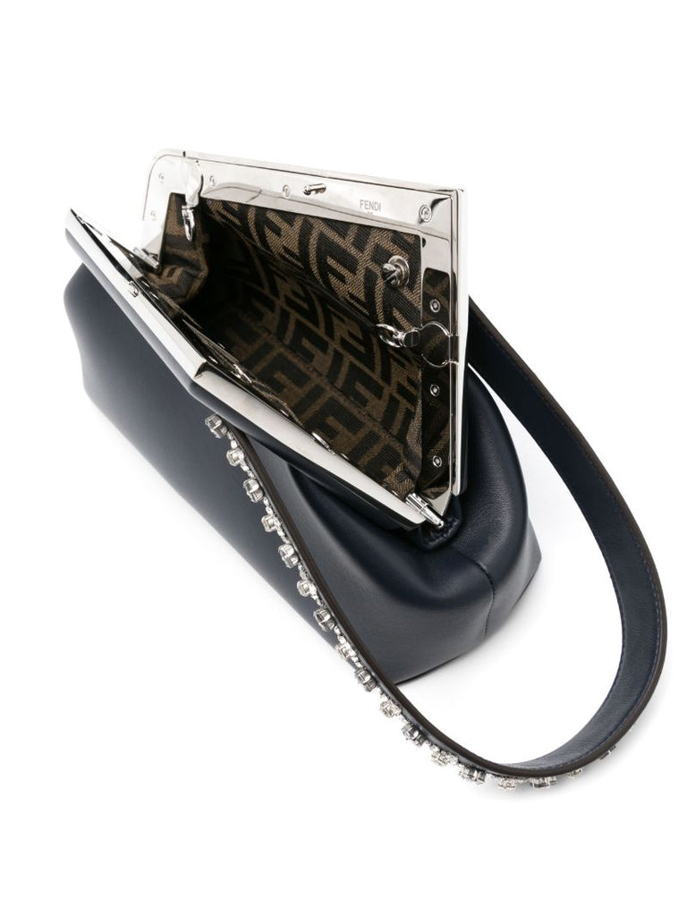 Blue Fendi First Small Leather Clutch