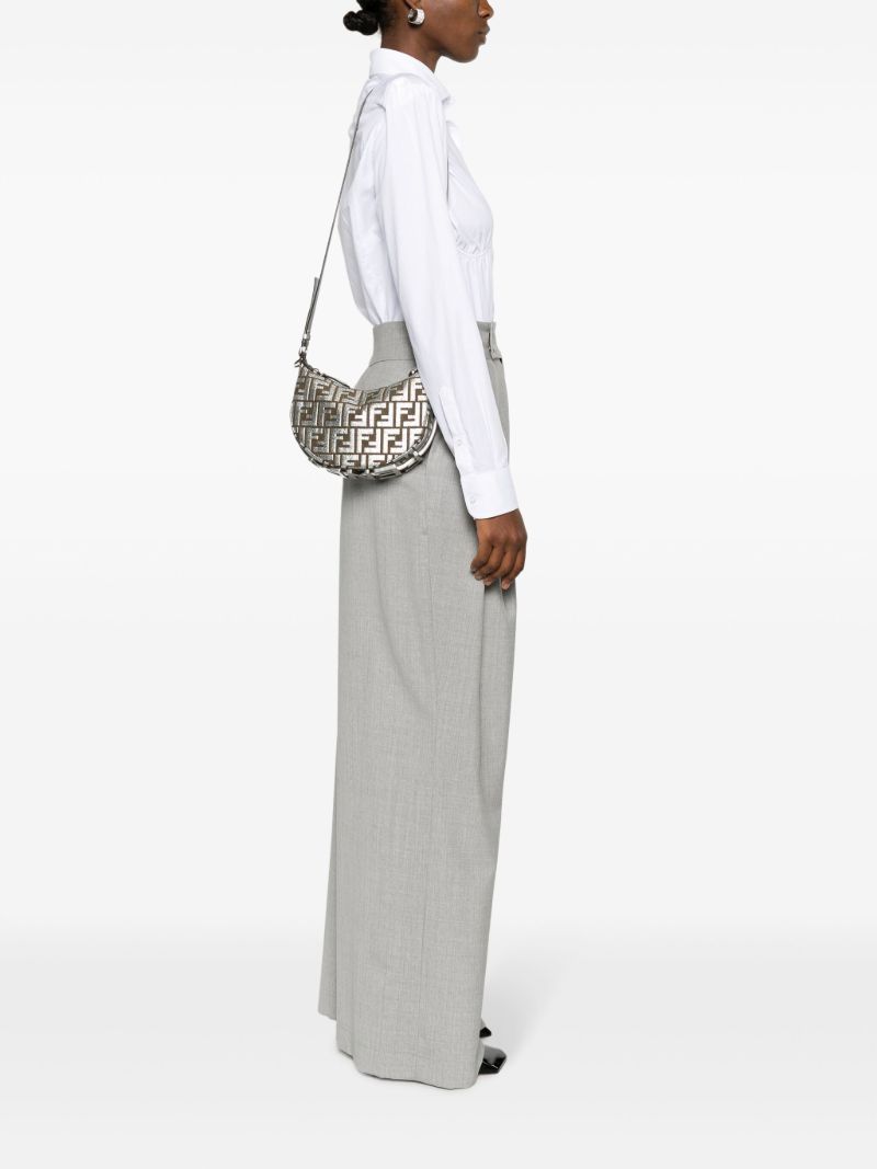 Silver Fendigraphy Mini Shoulder Bag