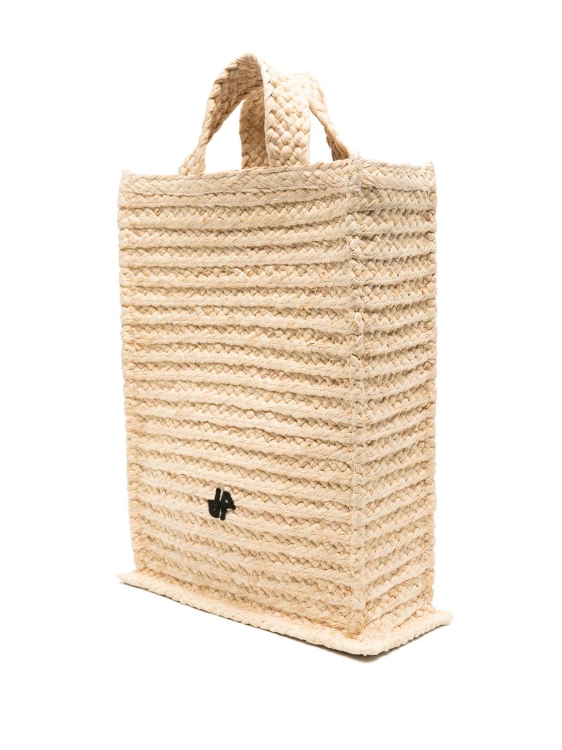 Neutral Jp Raffia Tote Bag