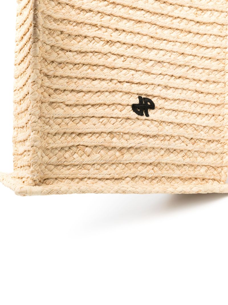 Neutral Jp Raffia Tote Bag