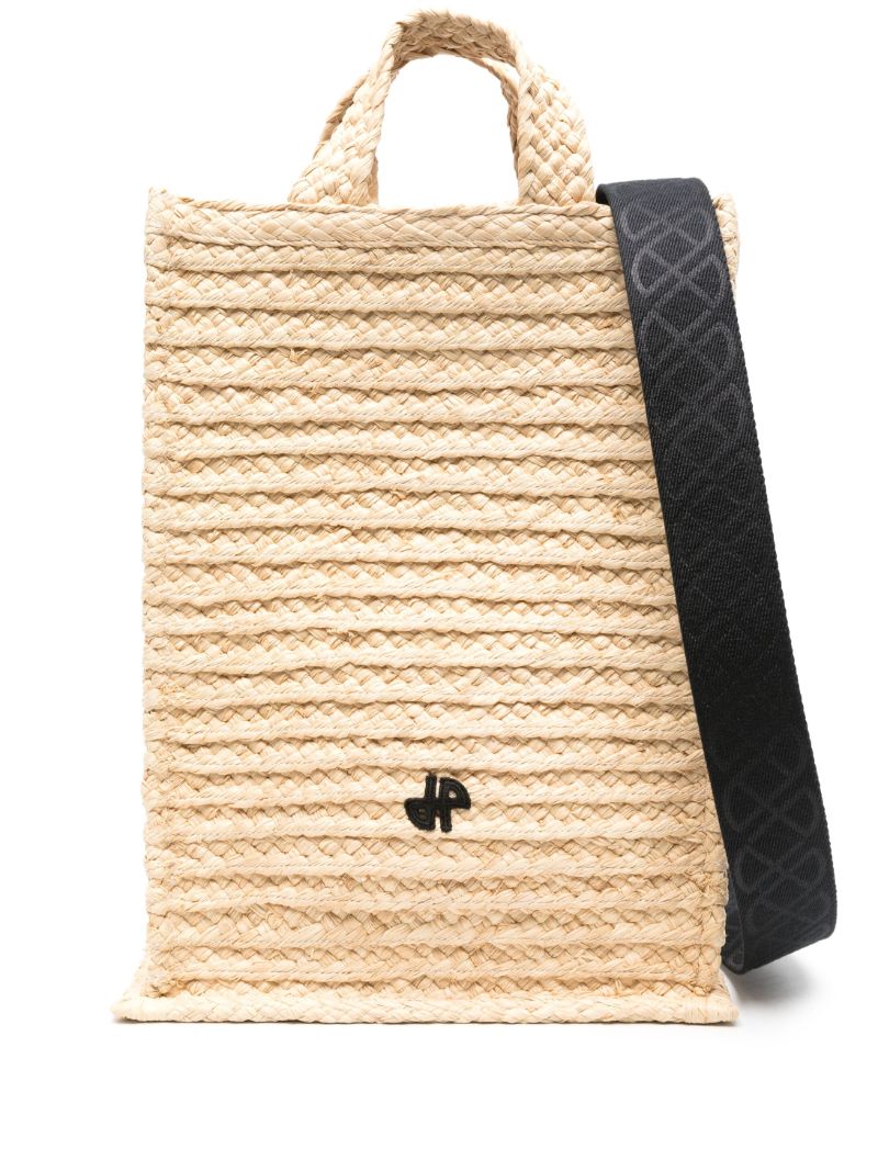 Neutral Jp Raffia Tote Bag