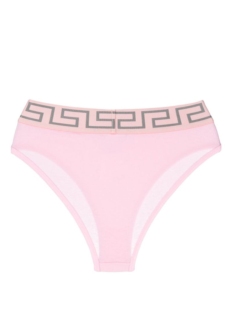 Pink Greca-print Briefs