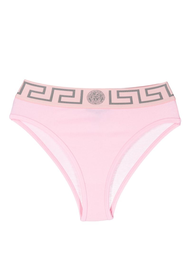 Pink Greca-print Briefs