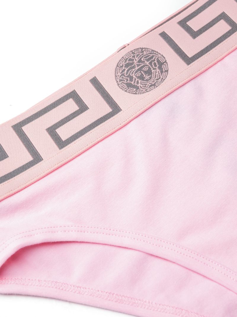 Pink Greca-print Briefs