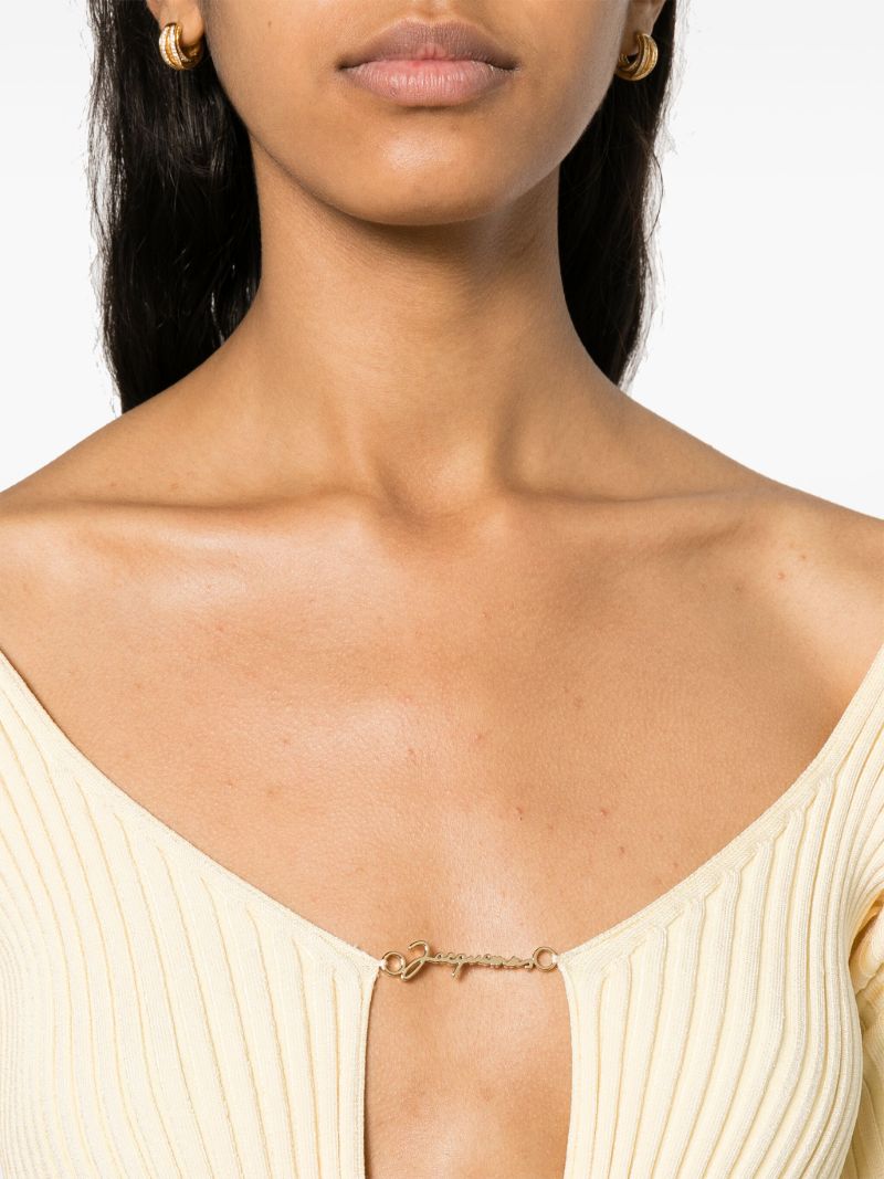 Yellow La Maille PralÃ_x0083_Âº Cropped Cardigan