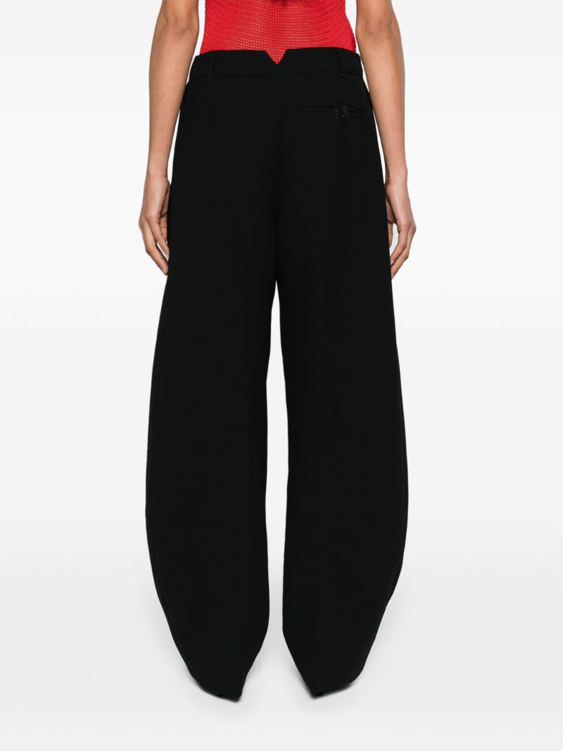 Black Le Pantalon Ovalo Tapered Trousers