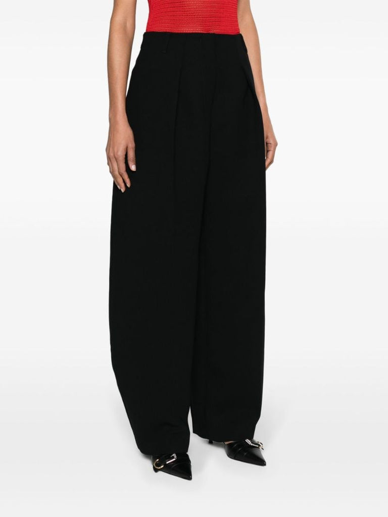 Black Le Pantalon Ovalo Tapered Trousers