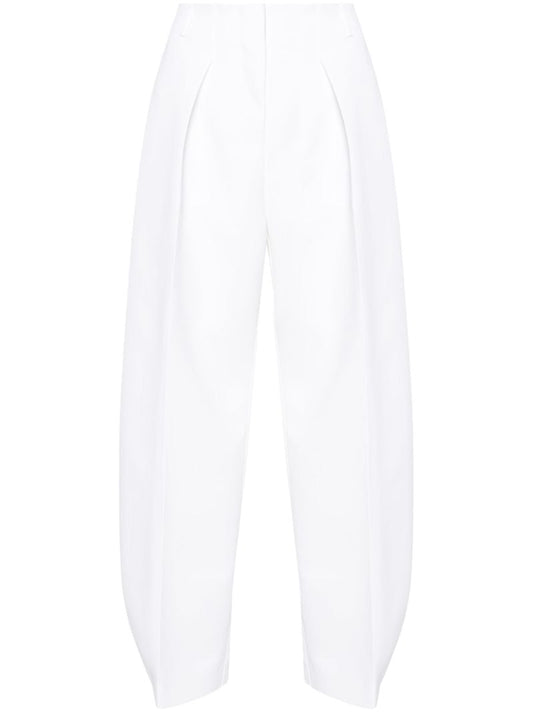 White Le Pantalon Ovalo Tapered-leg Trousers