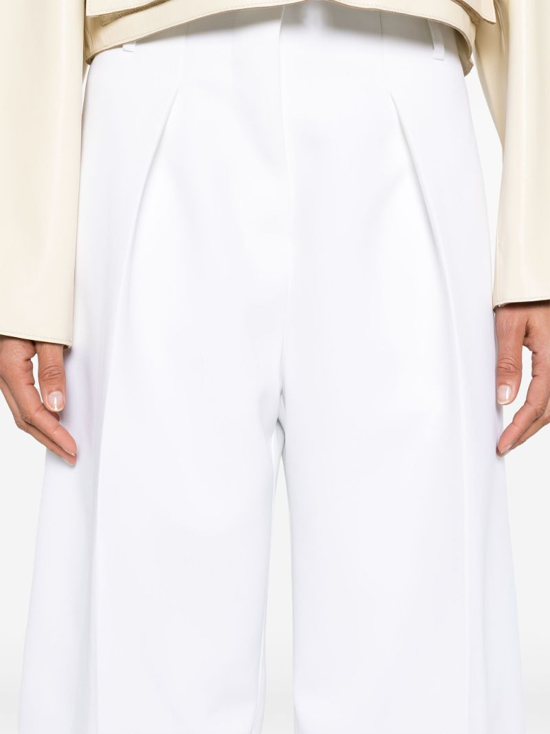 White Le Pantalon Ovalo Tapered-leg Trousers
